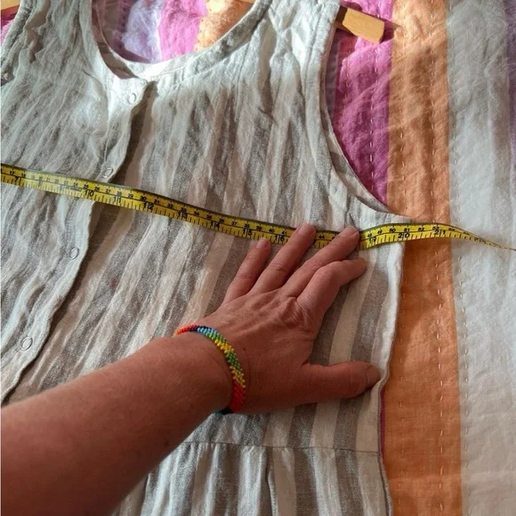 Conscious clothing linen backyard jumper, women’s large - Picture 3 of 6